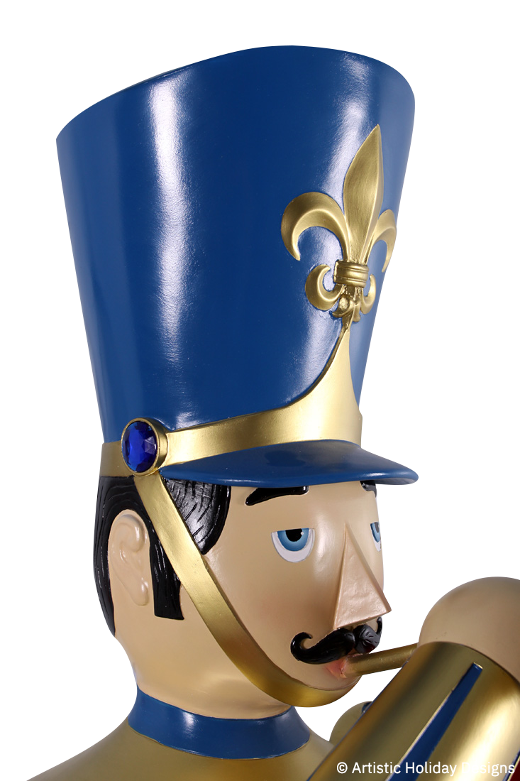 Trumpet Soldier Face Close-up