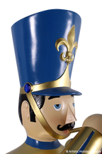 Trumpet Soldier Face Close-up