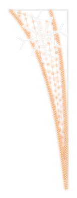 Snowflake Pole Decor for commercial spaces