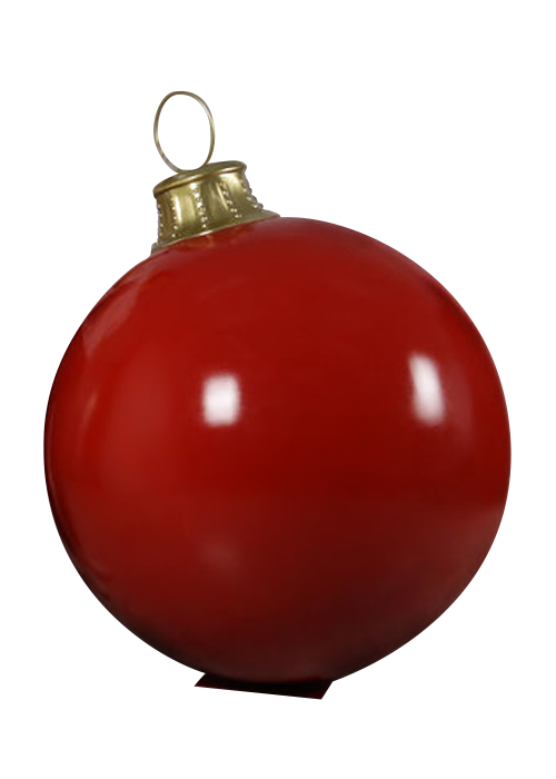 Red Christmas Ball with Stand
