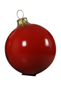 Red Christmas Ball with Stand