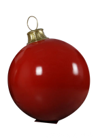 Red Christmas Ball with Stand
