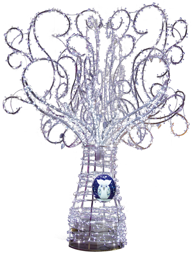 Pure White Magic Tree with LED lights