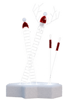 Ski Set lighted display