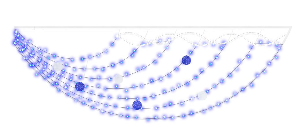 2 Amaya Wave Suspension Lighted