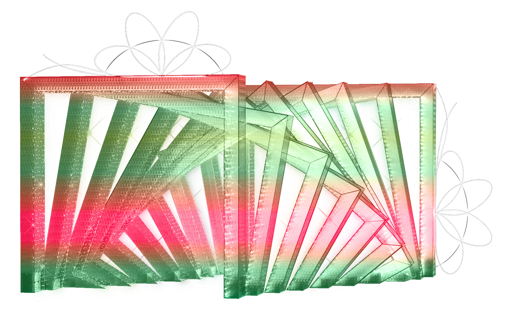 Color changing tunnel to walk through