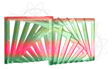 Color changing tunnel to walk through
