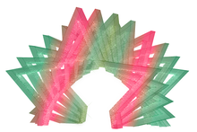 Color changing tunnel in a star shape