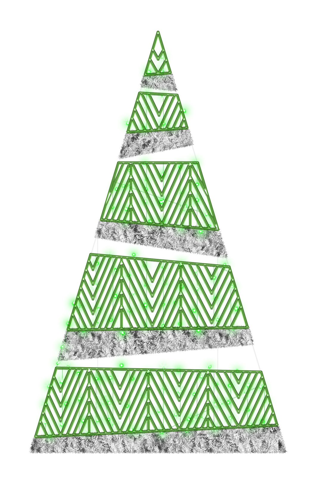 e-deco 2D Green Tree - 6.5ft