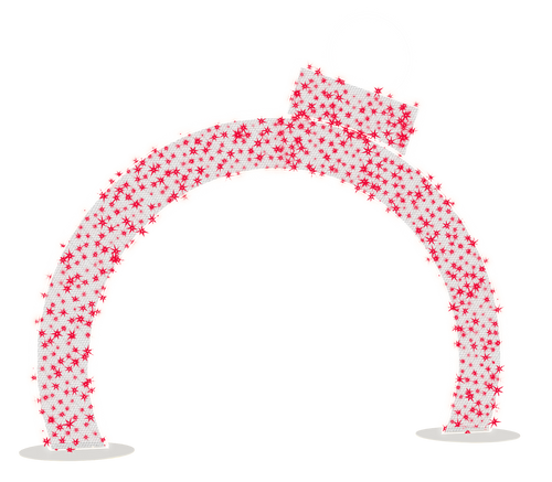 Lighted Walk Thru Ornament arch