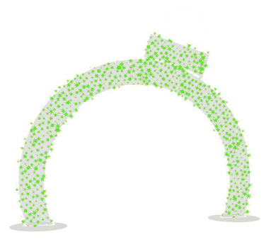 2D Ornament Arch Walk Thru