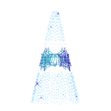 Snowflake Tree in Pure/Blue - 9.84ft