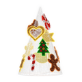 Gingerbread Cone Tree with holiday accents for commercial decorations