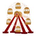 Large Red and Gold Ferris Wheel