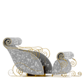 Gold and White Sit-in Sleigh Photo Op