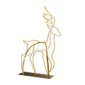 Gold Plate Reindeer 3
