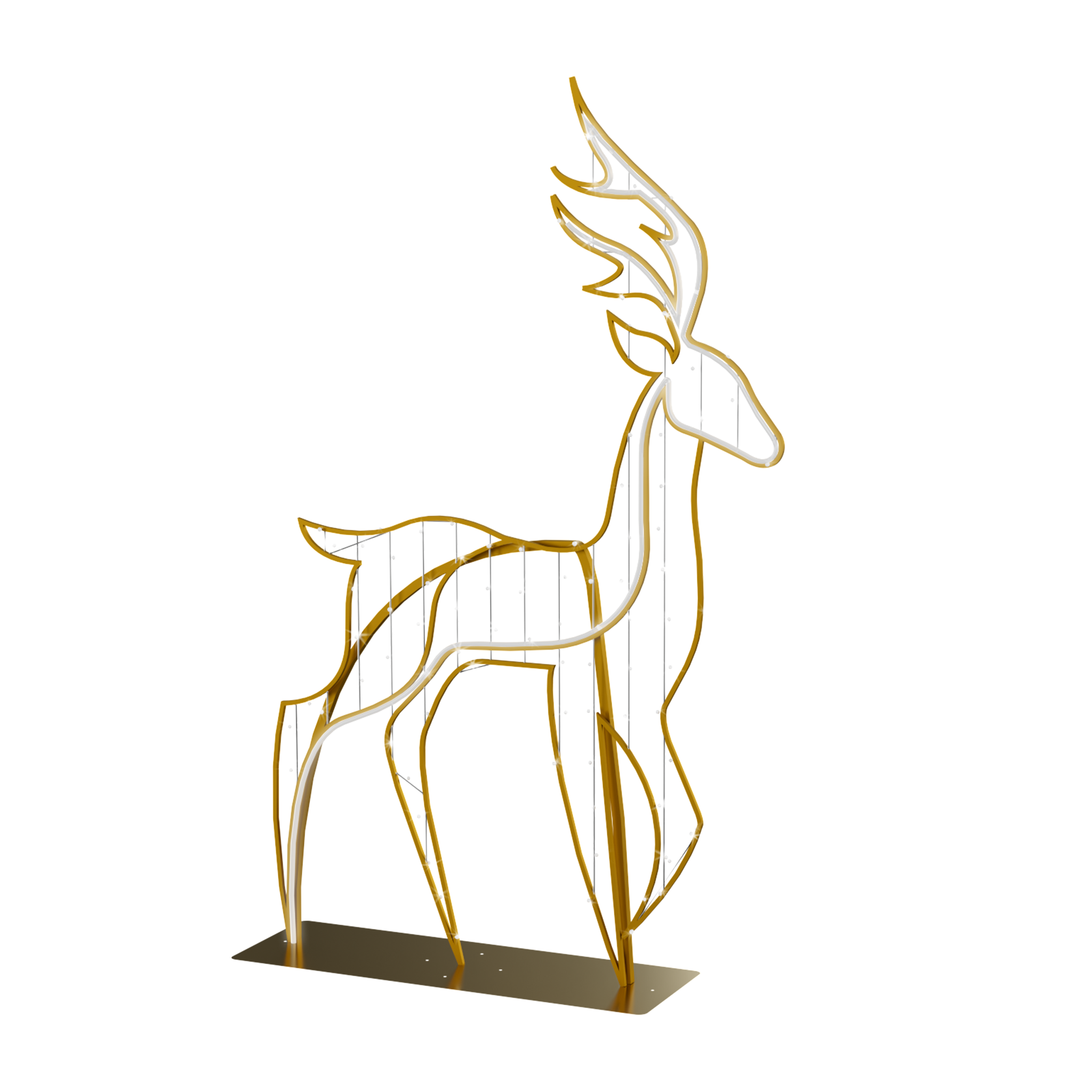 Gold Plate Reindeer 3