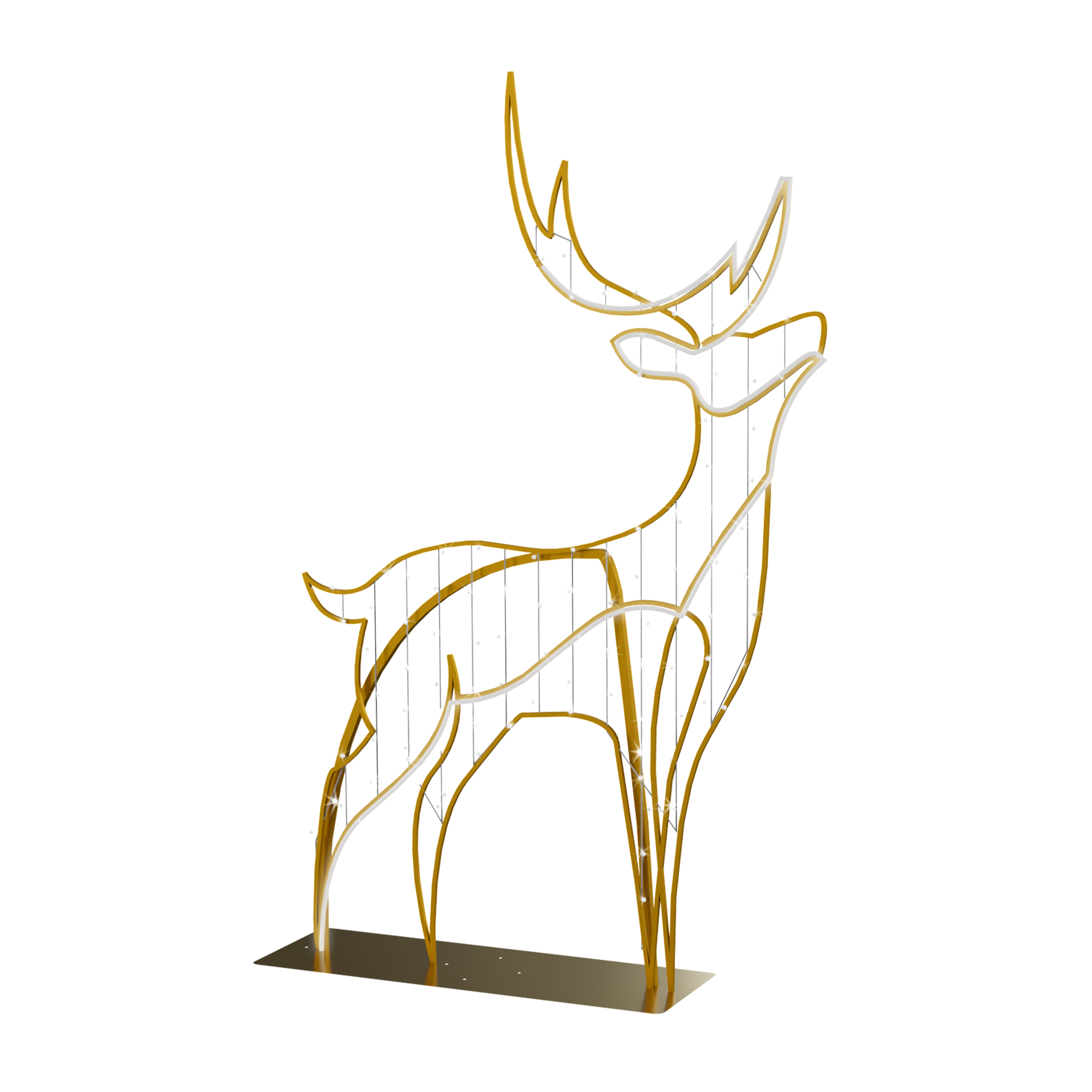 Large Gold Reindeer