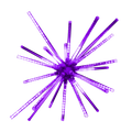 28 inch purple meteor burst