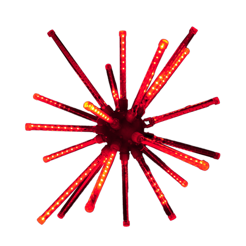 28 inch red meteor burst