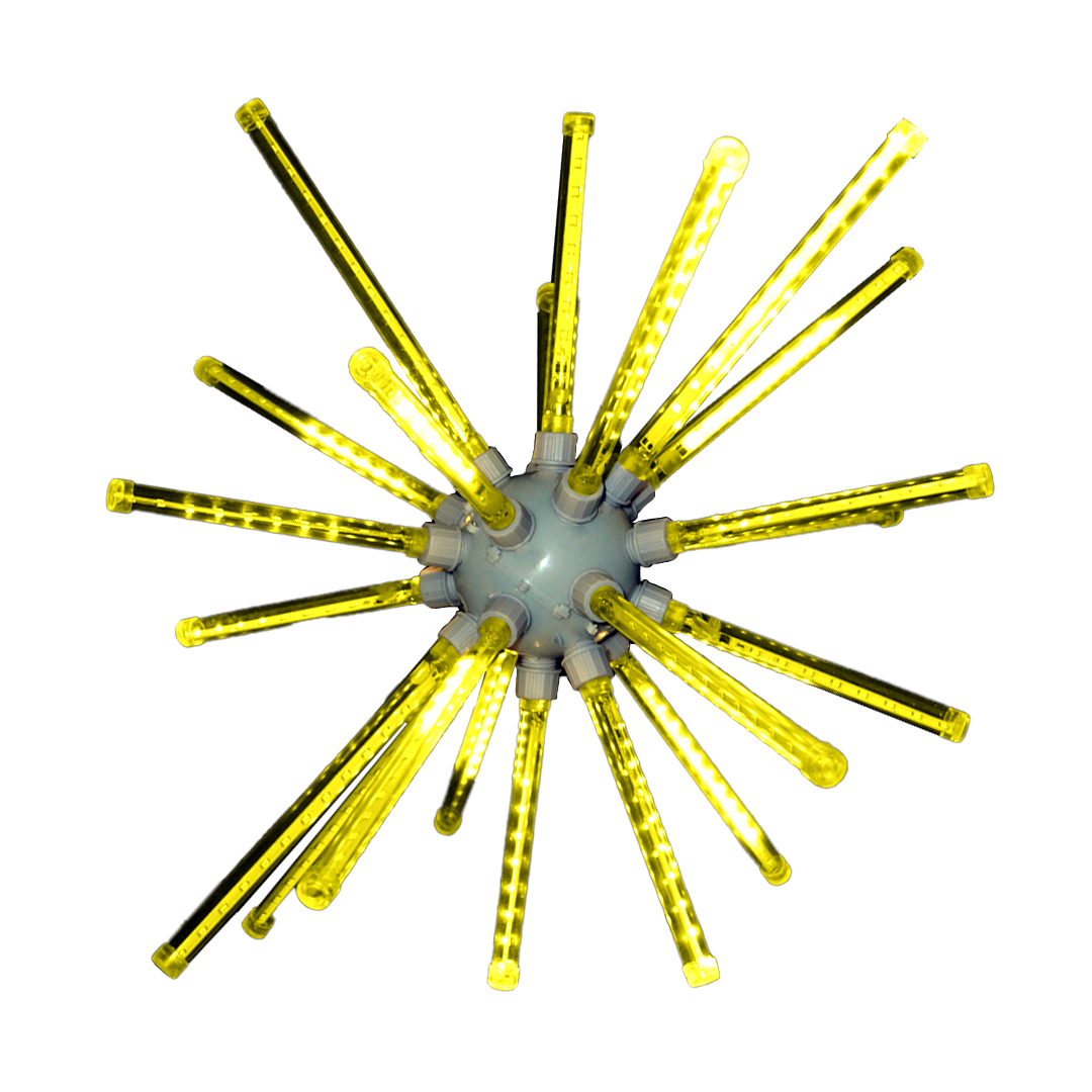 28 inch yellow meteor burst