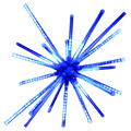 40 inch lighted meteor burst in blue