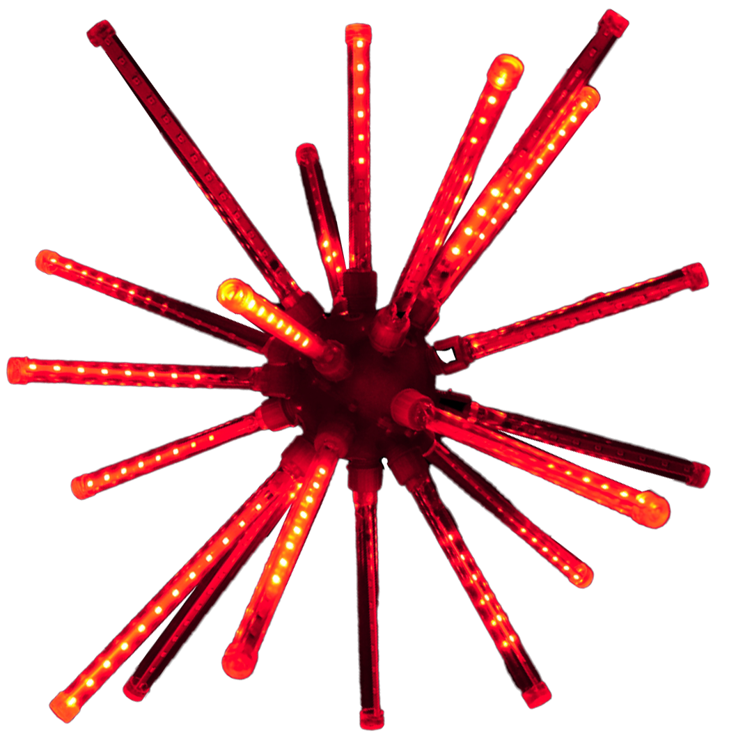 40 inch red meteor burst