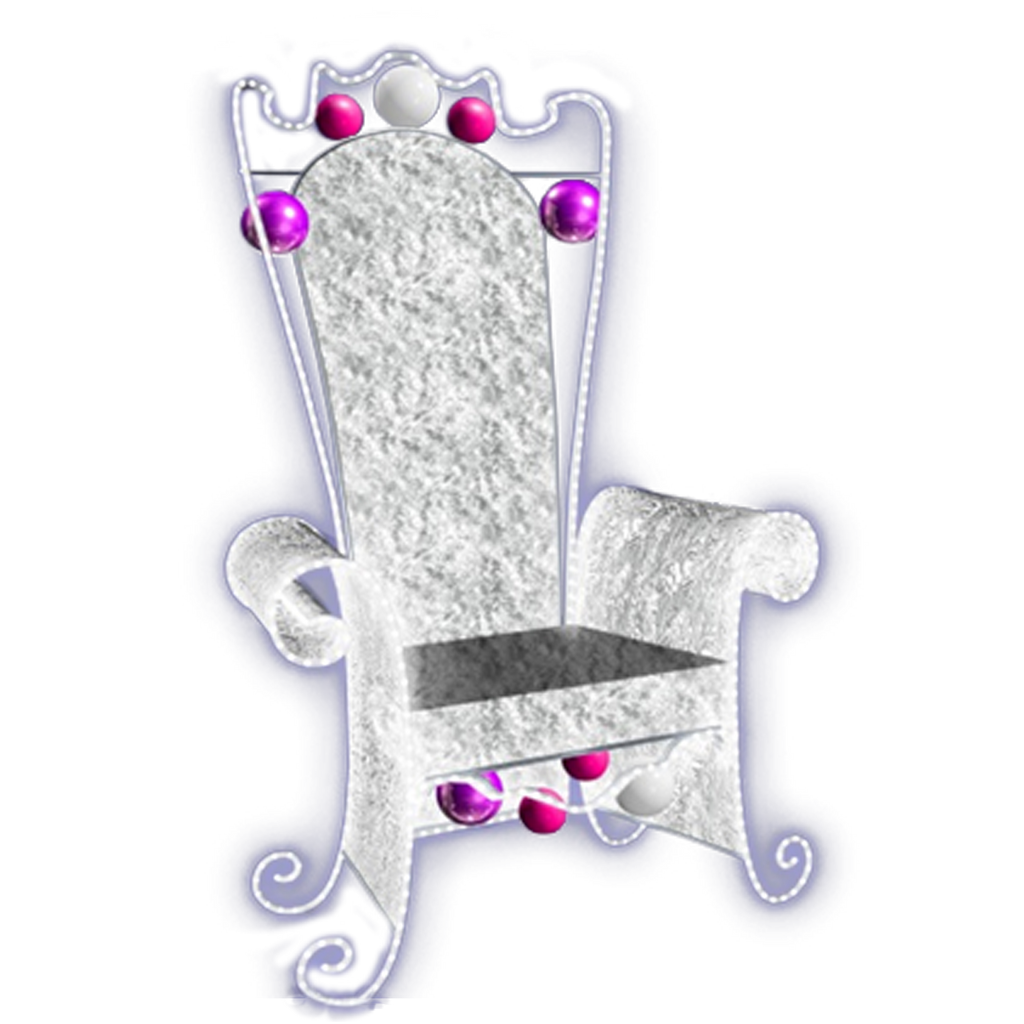 Silver Throne - lighted