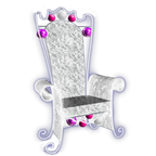 Silver Throne - lighted