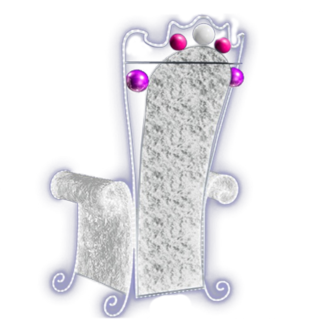 silver throne lighted