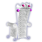 silver throne lighted