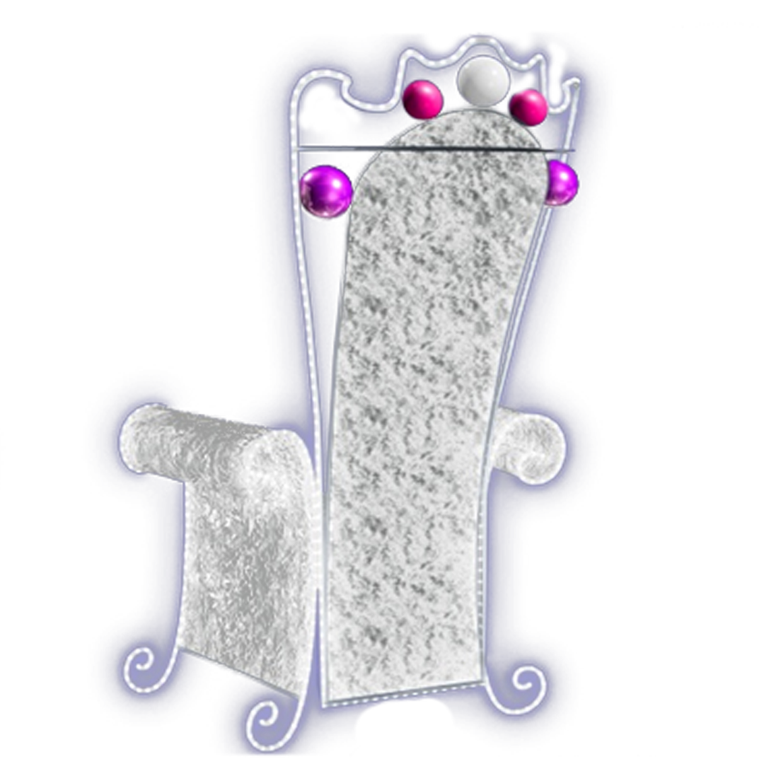 silver throne lighted