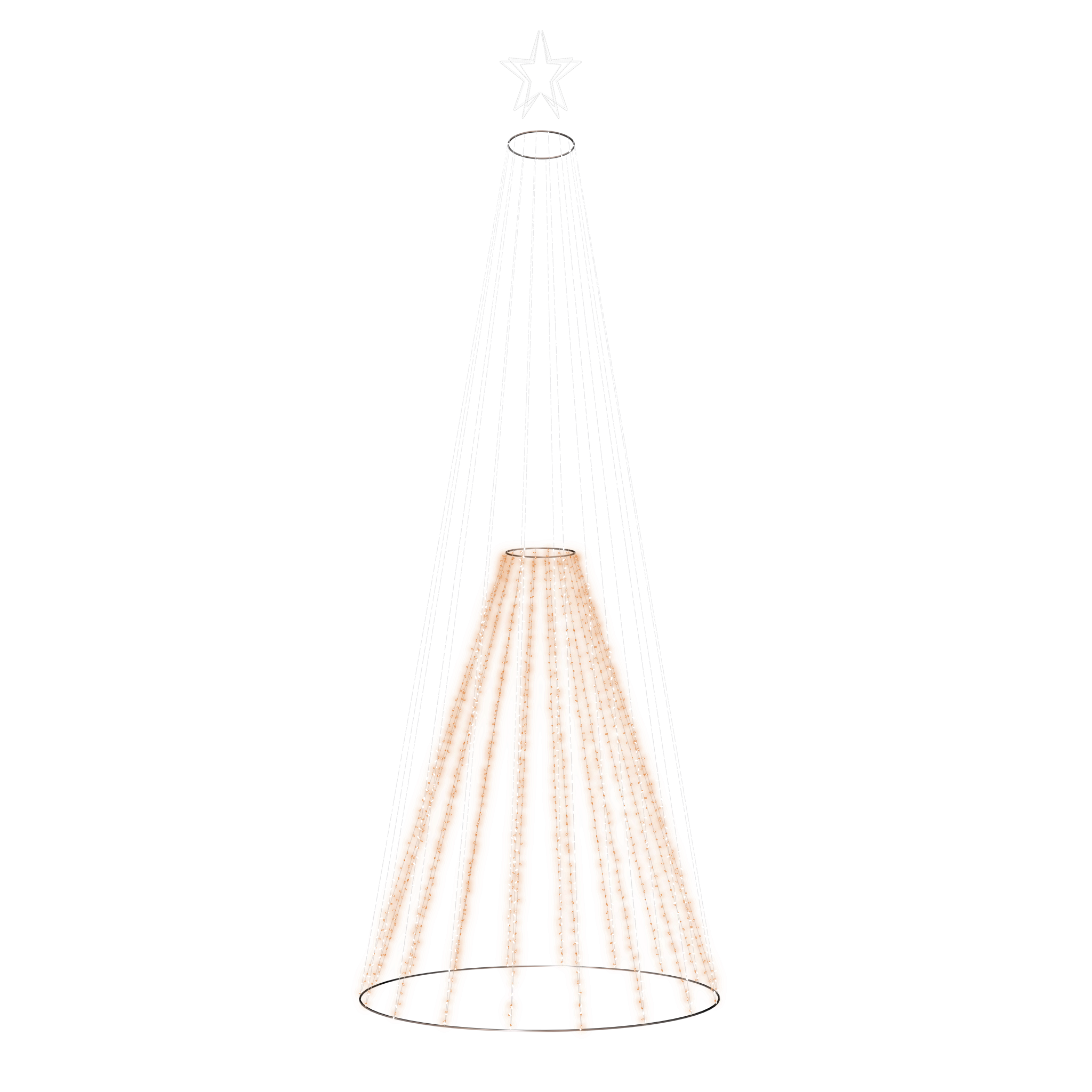 Double Cone Tree (warm/pure) - 32ft