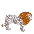 large illuminated lion sculpture for zoos