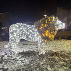 large lion shaped display for zoos