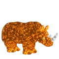 3D illuminated rhino