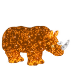3D illuminated rhino