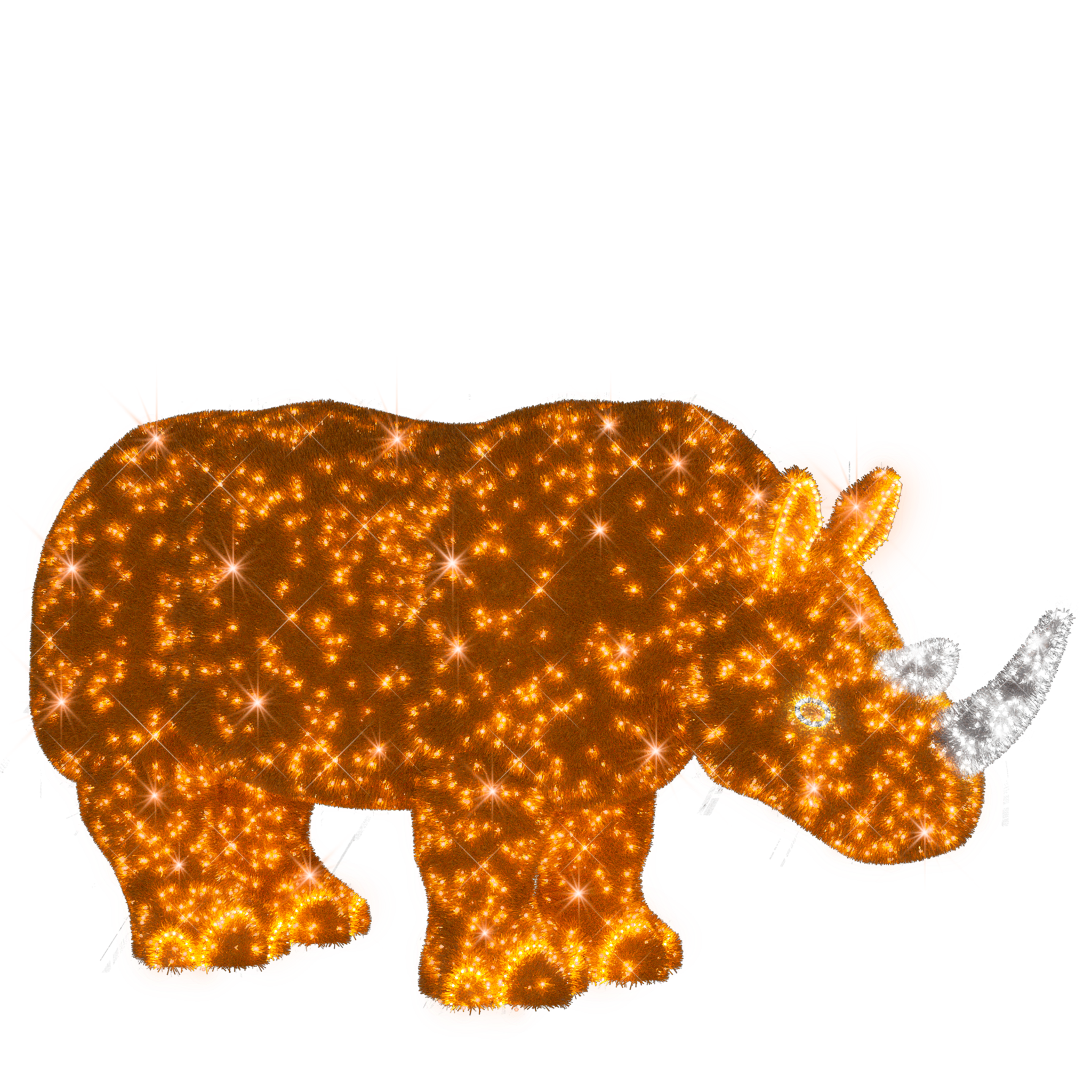 3D illuminated rhino