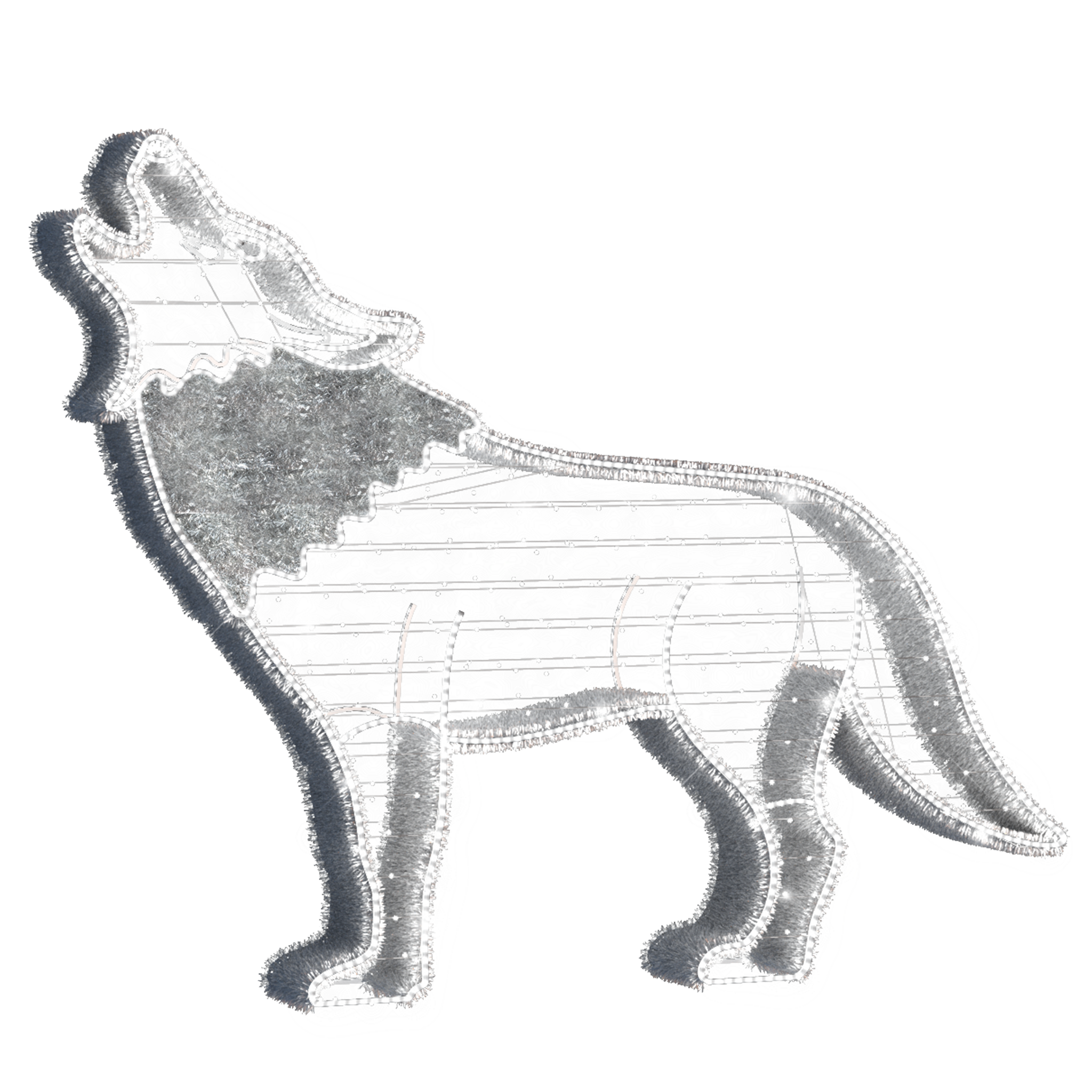 Majestic Wolf illuminated dispaly