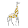 Large pre-lit giraffe decoration for zoos