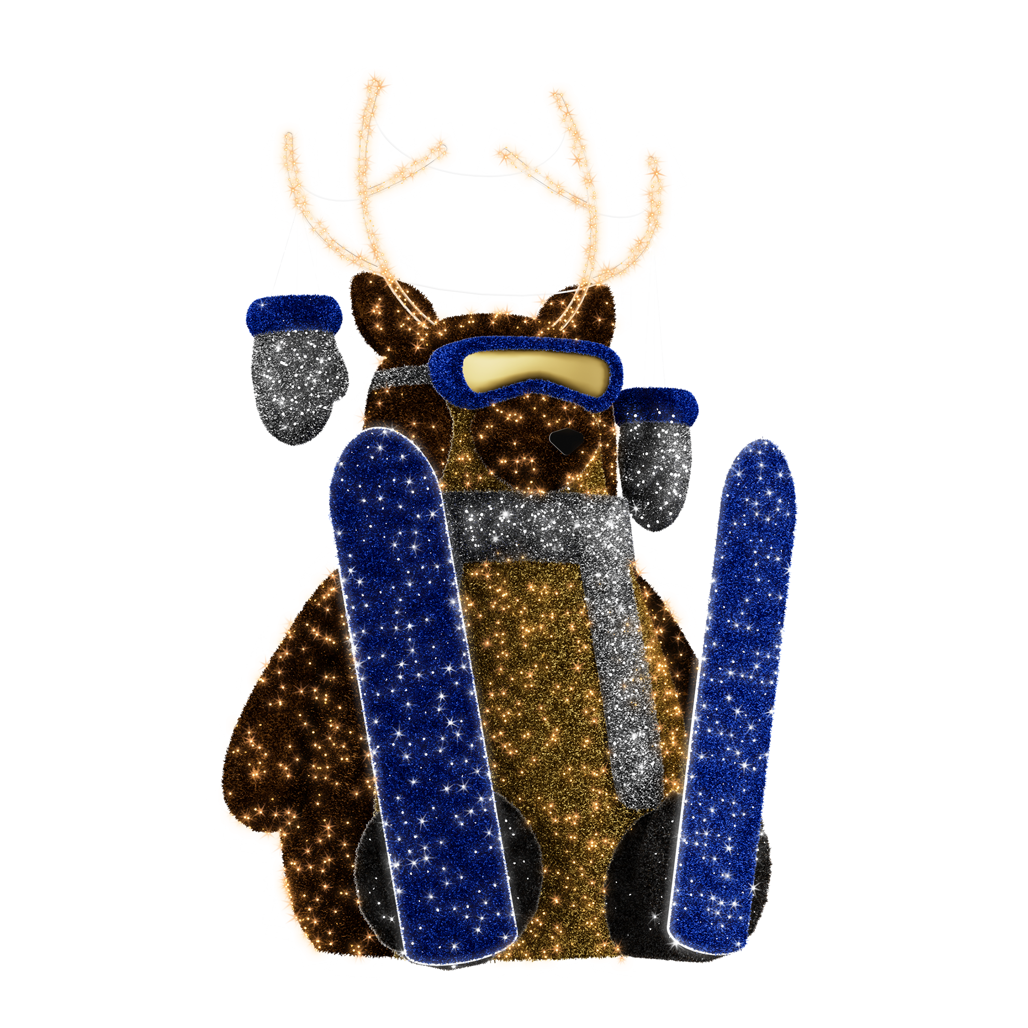 Giant Skiing Reindeer