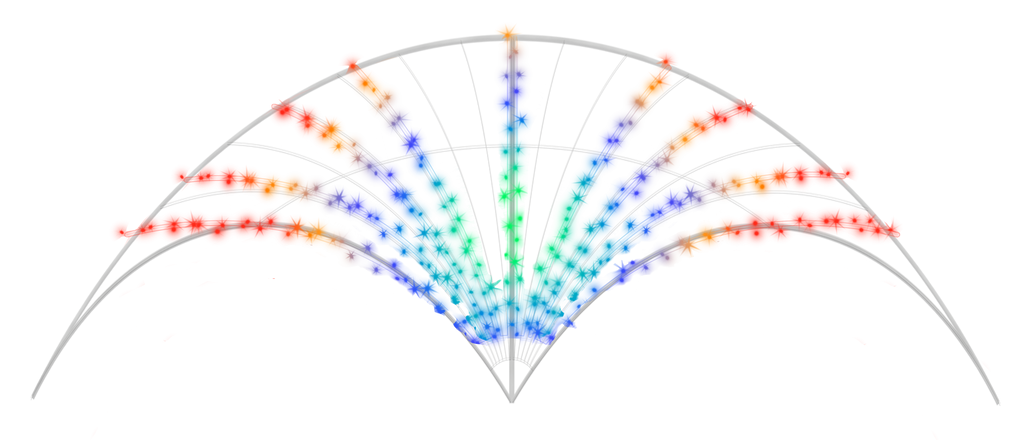 Arch Millesime Crossing Infinity with Color Changing Lights