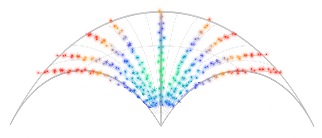 Arch Millesime Crossing Infinity with Color Changing Lights