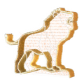 illuminated roaring lion display