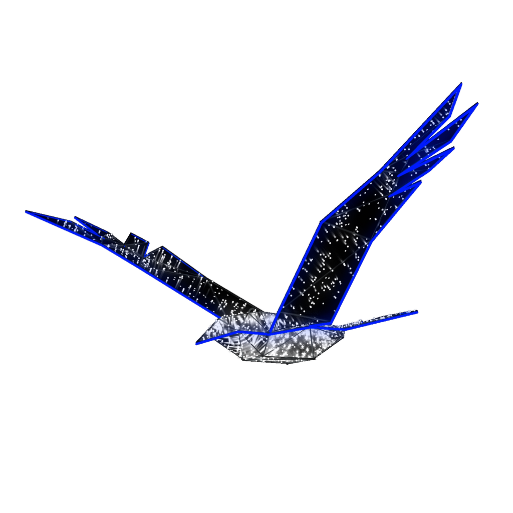 large lighted bird display for zoological gardens