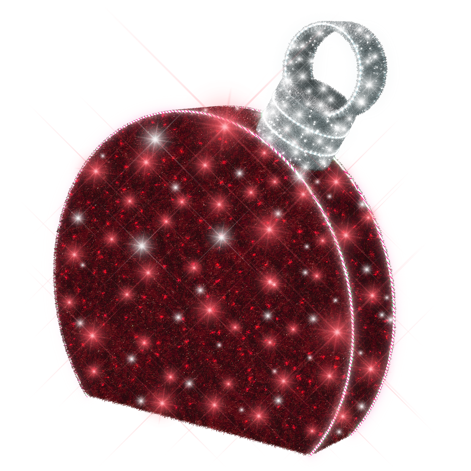 3D Panel Ornament Red - 11.48ft