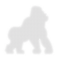 pre-lit outdoor gorilla decoration for zoos