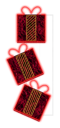Three Giftbox Pole Decoration for Christmas