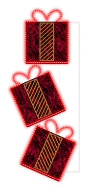 Three Giftbox Pole Decoration for Christmas
