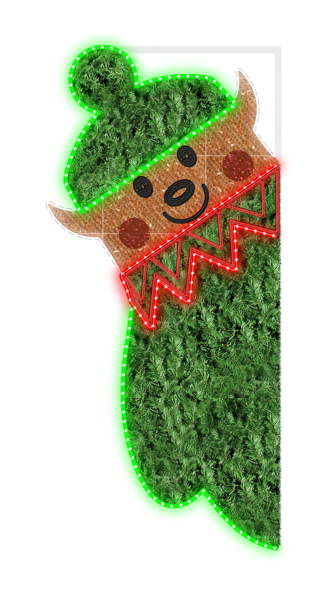 Lighted Elf Pole Decoration